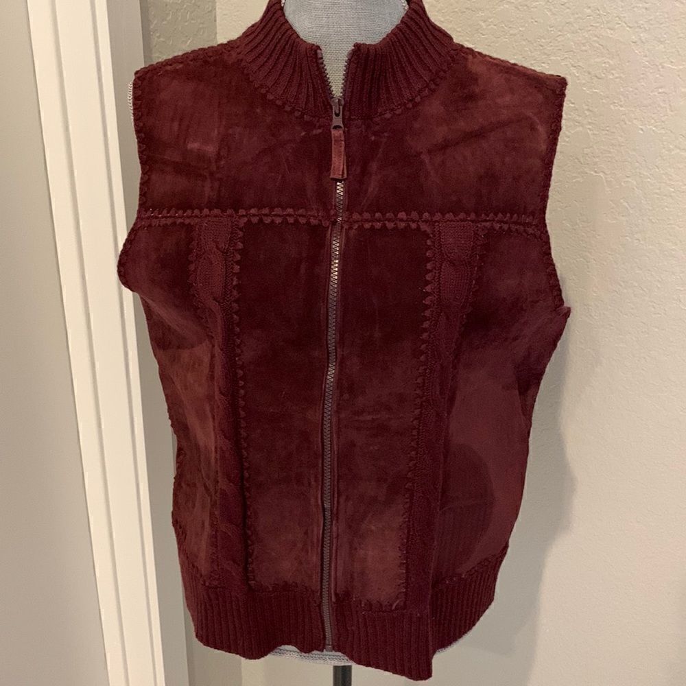 Suede Sweater Vest 